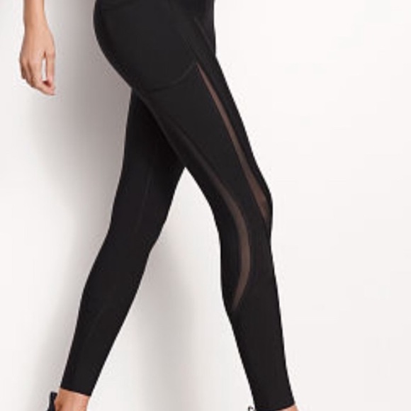 NWOT Victoria’s Secret Burgundy Leggings, Medium - Picture 5 of 7